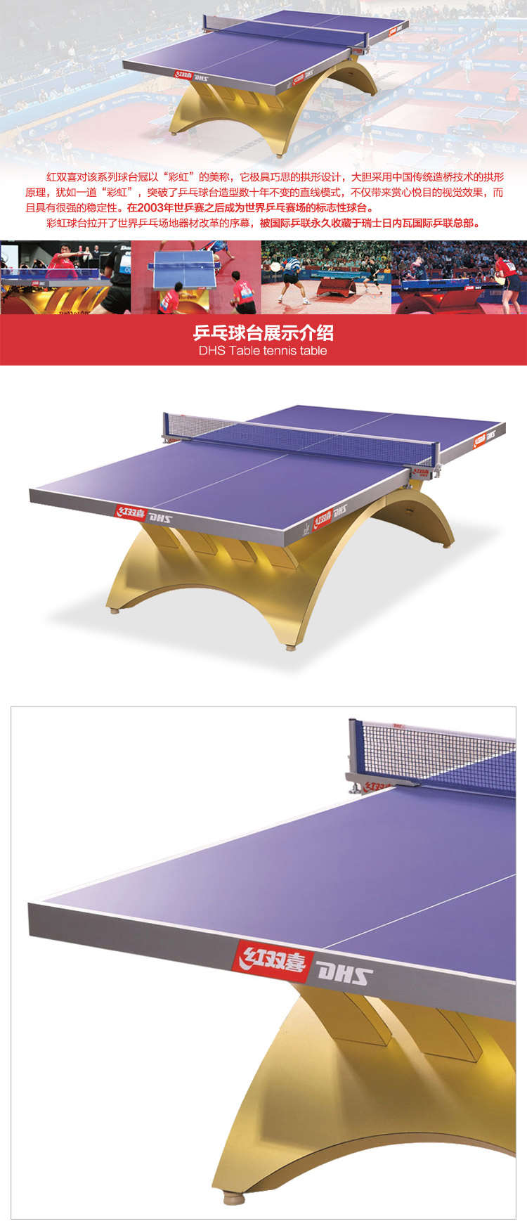 金彩虹乒乓球台_红双喜乒乓球桌_比赛专用乒乓球台-广西MK体育恩波利体育健身器材有限公司