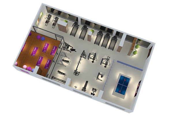 120平方健身房配置方案-广西MK体育恩波利体育健身器材有限公司