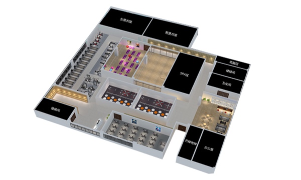 1700平方健身房配置方案-广西MK体育恩波利体育健身器材有限公司