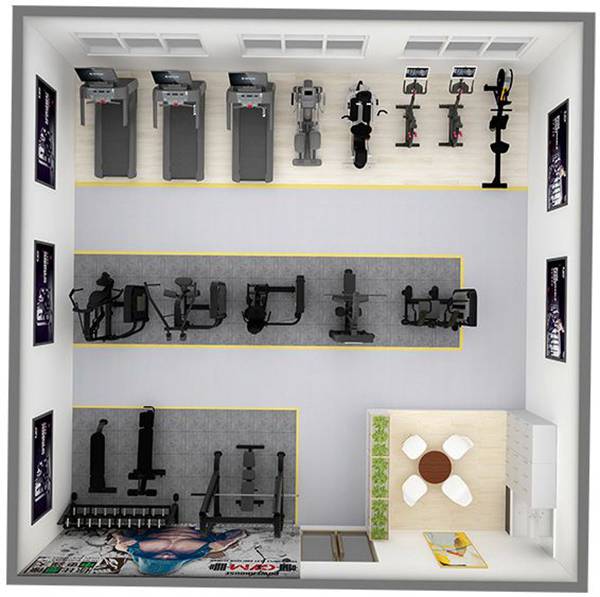 100平方健身房配置方案-广西MK体育恩波利体育健身器材有限公司