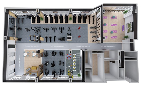 200-500平方健身房配置方案-广西MK体育恩波利体育健身器材有限公司