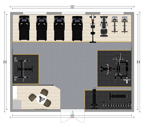 80平方健身房配置方案-广西MK体育恩波利体育健身器材有限公司